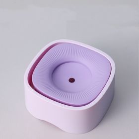 Pet Floating Bowl Mouth Wet-proof (Option: Pet Square Float Bowl-Purple)
