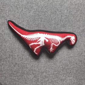 New Halloween Pet Cat Sound Toy Dinosaur Fishbone Relieving Boredom Molar Long Lasting (Option: Red Keel-30cm)