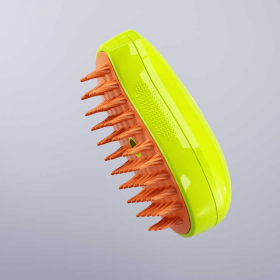 Dogs And Cats Pet Electric Spray Massage Comb (Option: Green-USB)