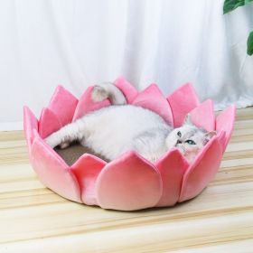 Pet Cool Nest Lotus Shape Round (Option: Cat's Paw Nest-Lotus Large Diameter 42cm)