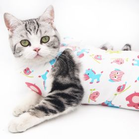 Pet Cat Neutering Weaning Clothes Breathable (Option: Color Elephant-M)