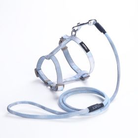 Adjustable Pet Cat Gradient Color Hand Holding Rope (Option: Gradient Blue-M)