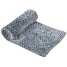 Pet Sleep Blanket Dogs And Cats Soft Mattress (Option: Light Gray-100x150cm)